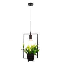 JH-16 chandelier 19x34 cm, 1xE27, metal, black, LuminaLED