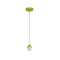 Suspensie JH-164 D6xH3x1m E27/1, Metal PVC Wire, Green LuminaLED