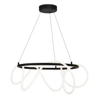 Lustra LED 20006PL-BK BALBO 58W 3000-6000K neagră ZUMALINE
