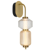 Aplica Led 13W 3000K smoked+clear HN5335  Luminaled