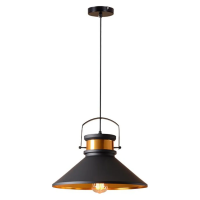 Chandelier 1xE27 D360 black+gold DL 9050P-A LuminaLED