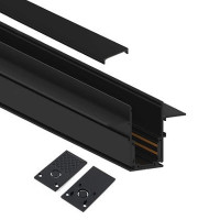 Sina Magnetica incorporat S20 1m W70*H49mm NEGRU