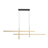 LED Chandelier 22008P-BK/GD EDGE 42W 3000-6000K gold+black ZUMALINE