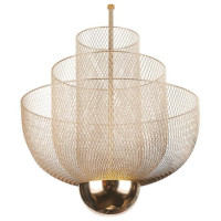 Chandelier LED JH-927-LB D60xH70cm, 45W, 6000K metal, gold LuminaLED