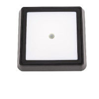 Square Surface-Mounted LED Spot  24W, 4000K, black, with sensor YVZ