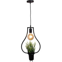 Lustra JH-17 27x40 cm, 1xE27, metal, negru, LuminaLED