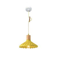 Lustra JH-604, D23x13 cm, E27/1, gips, galbenă, LuminaLED
