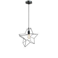 Chandelier JH-303 27x25cm, E27/1, metal, black LuminaLED