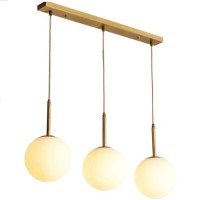 Lustra JH-481 D50x20x20cm, E27/3, sticlă, albă LuminaLED