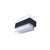 Aplica LED MK/SG-1039-2 185x170x100mm 2/6W 3000K negru LuminaLED