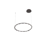 LED Chandelier FS-036-D16 32W, 3000K, aluminum + acrylic, brushed silver LuminaLED