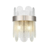 Aplica JH-20129-2 D20+H32cm,G9x2,Stainless+Glass,chrome+white LuminaLed