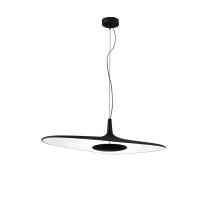 LED Chandelier JH-826, 800×380×3×1.5 m, 12W, metal + fiberglass, black, LuminaLED