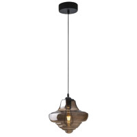 Lustra LED JH-817 D27x33cm,15W Metal+Glass,Smoke LuminaLed