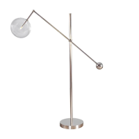 Lampadar JH-866 L120x156cm,G4x1, Metal+Glass,Chrome LuminaLed