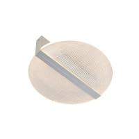 Lustră LED FS-048-X400A, 24W, 3000K, Ø400, argintiu, LuminaLED