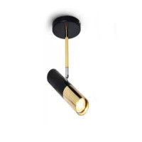 Aplica JH-744, D12x5.5xH28 cm, GU10x1, metal, negru-auriu.