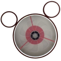 Plaf. LED SG-335B Minnie, 500x260 mm, 48W, 3 cul., LuminaLED