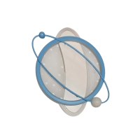 Plafoniera LED SG-342-blue star, D580x60,48W 3colors LuminaLED