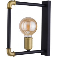 Aplica HYDRIA 1xE27 Max 60W, negru + auriu, TK-LIGHT 