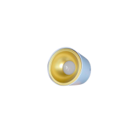 Spot aplicat ERK2703, MR16, 1xGU10 max 20W 100x100mm rotund alb+auriu ERKLED