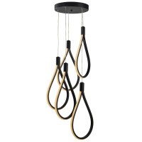Lustră LED TREND 4x24W 4000K negru Begusa