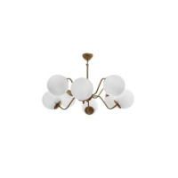 Chandelier KARMEN 8xE27 Max 60W gold+white Begusa