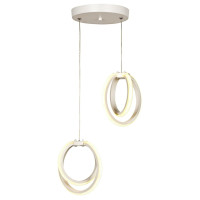 Lustră LED SEZEN 2x24W 4000K alb Begusa