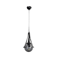 Lustra LAPIS 1xE27 Max 60W negru+miere Begusa