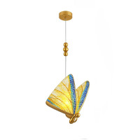 Lustra LED JH-969, 5W, Metal + Acril, Auriu, LuminaLED