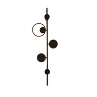 Aplica LED JH-987, 85x29x9 cm, metal+acril, negru, LuminaLED.