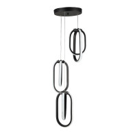 lustra LED GOKTUG 3x24W 4000K Negru Begusa