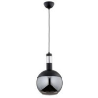 BOLSO 250 chandelier 1xE27 Max 60W black + silver ALFA