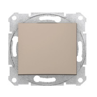 Single switch 10A 250V, titanium, Sedna, Schneider Electric