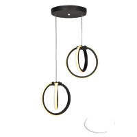 Lustră LED SEZEN 2x24W 4000K negru Begusa