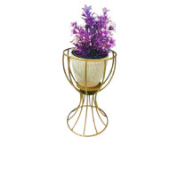 Flower pot + stand ANAFOR h31, antique + beige, Begusa