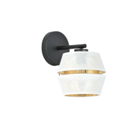 Wall light MALIA 1xE27 white + gold EMIBIG