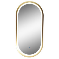 Oglinda baie Led 50*90cm auriu