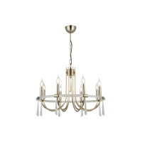 Chandelier KRIZANTE 6XE14 D600 antique brass, LUCEA