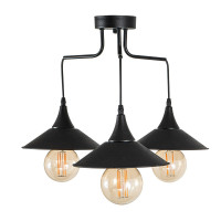 Lustra BERLIN 3xE27 Max 60W Negru Begusa