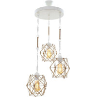 Chandelier NEVRA 3xE27 White Begusa