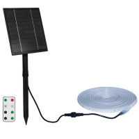 Bandă LED solară 4.5W, 3000K, cu telecomandă, IP65
