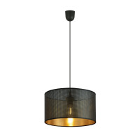 Pendant light ASTON 1xE27 black + gold EMIBIG