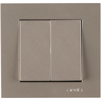 Intrerupator dublu 10A titan Karen Arvia