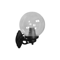 G250 E27 transparent light + black BISSO post set, Fumagalli