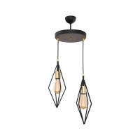 Lustra SIONA 2xE27 Black LuminaLED