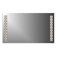 LED mirror FIESTA LD-1154, 1200x600 mm, anti-fog, touch, ROKO
