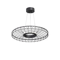 Lustra LED V4625-1/1S 14W 3900-4200K 94x51x51 cm Negru LuminaLED