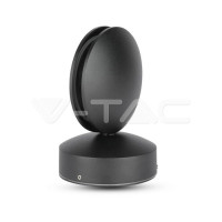 Aplica LED de exterior 7W, 3000K, IP65, negru, V-TAC
