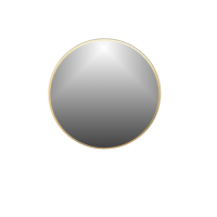 Round bathroom mirror D60 cm, gold